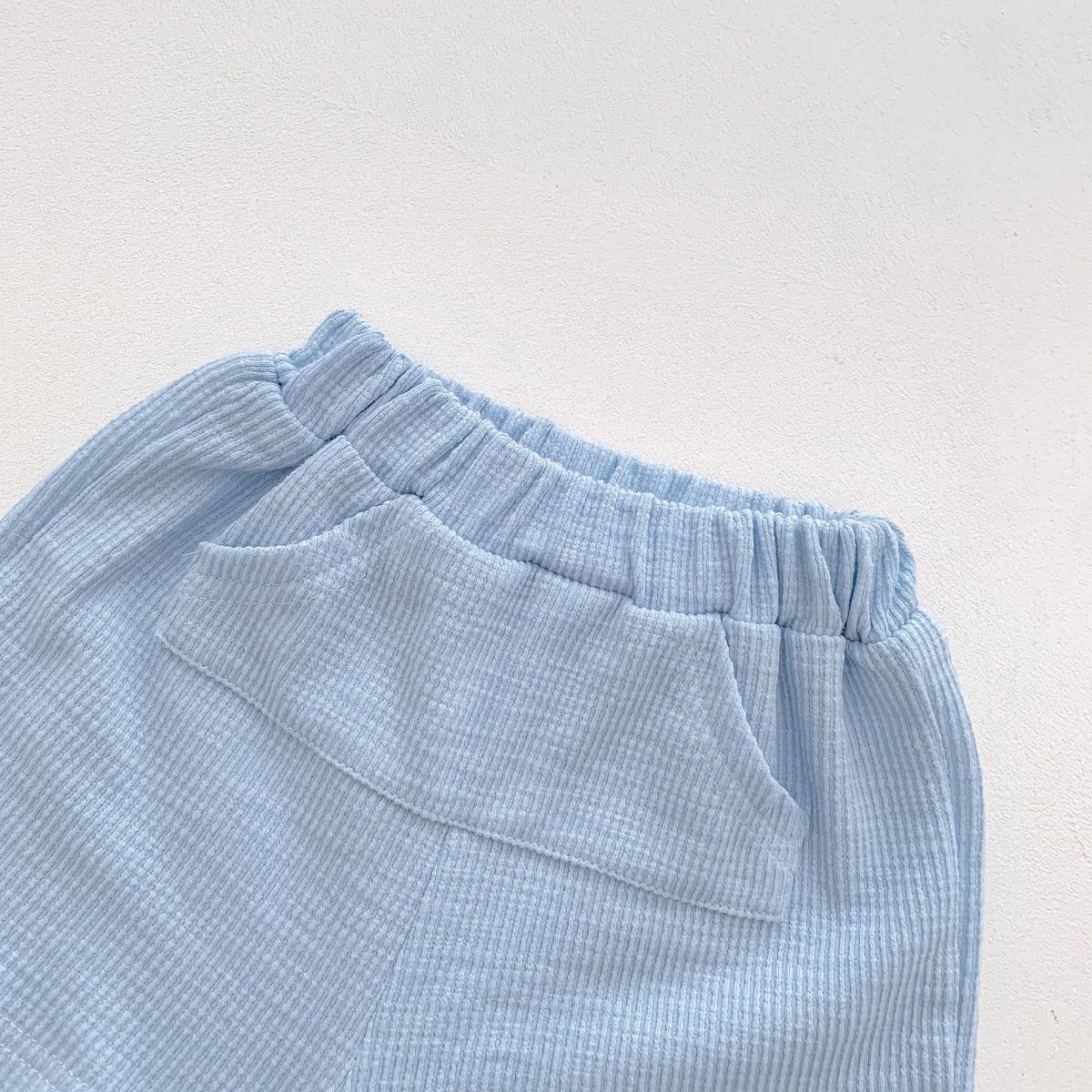 Teddy work on Pocket short and Tshit set