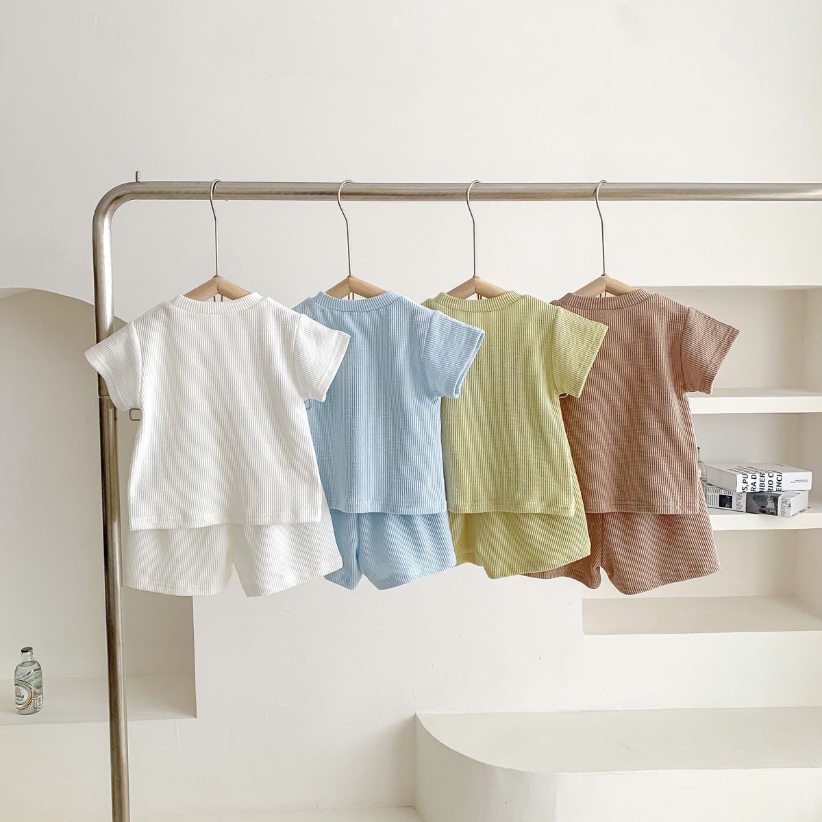 Teddy work on Pocket short and Tshit set