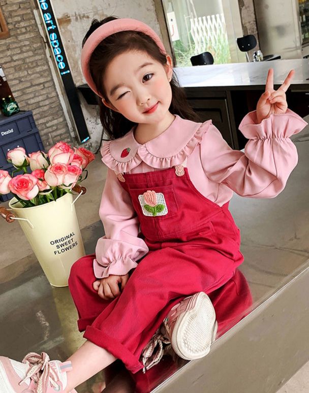 Cute dungaree 2 pc set (very soft and amazing fabric)