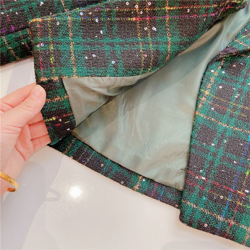 2 pc set coat and skirt with short divider