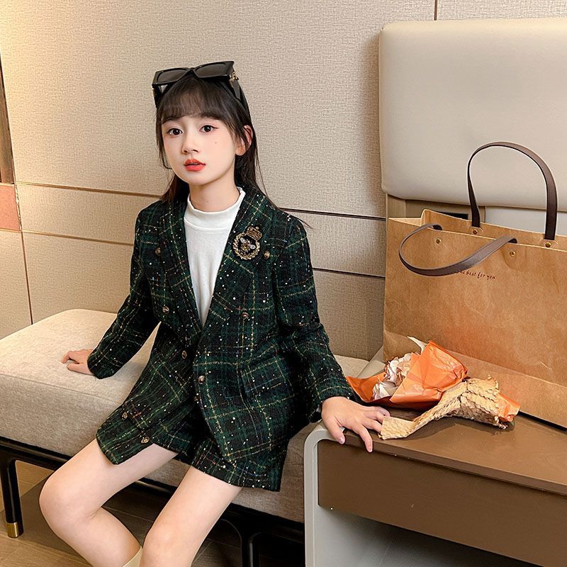 2 pc set coat and skirt with short divider