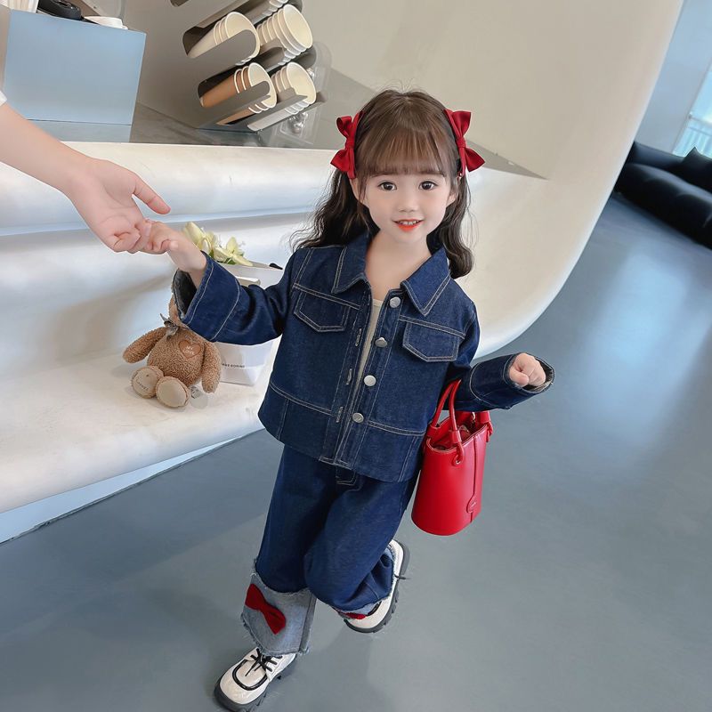 Denim Bow 2 pc set