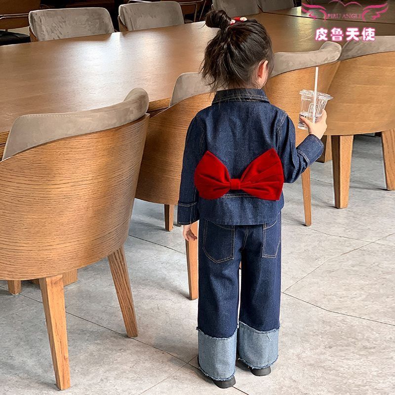 Denim Bow 2 pc set