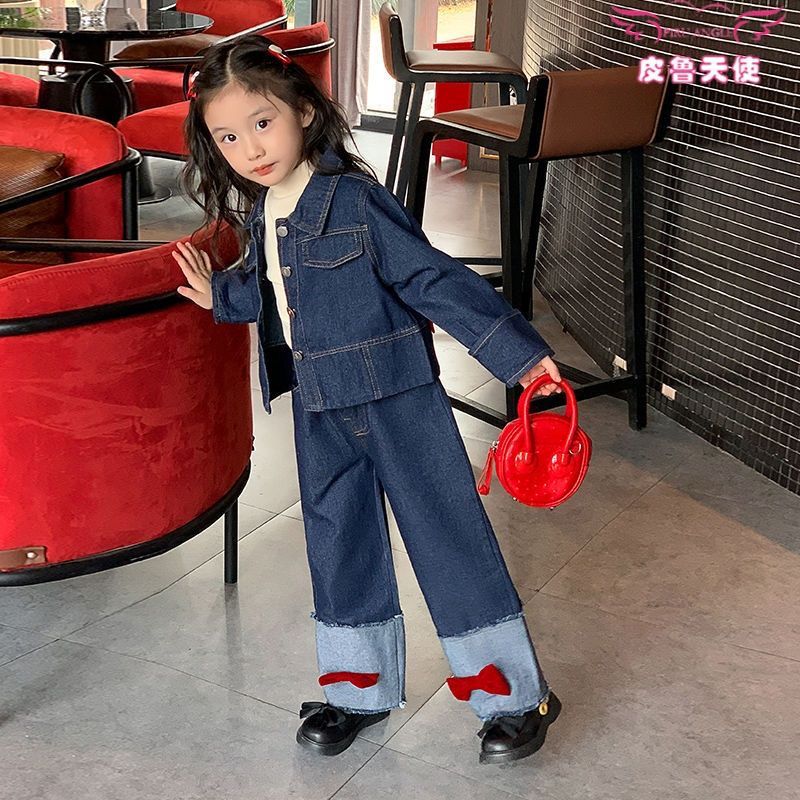 Denim Bow 2 pc set