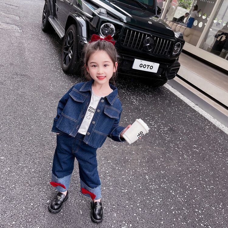 Denim Bow 2 pc set