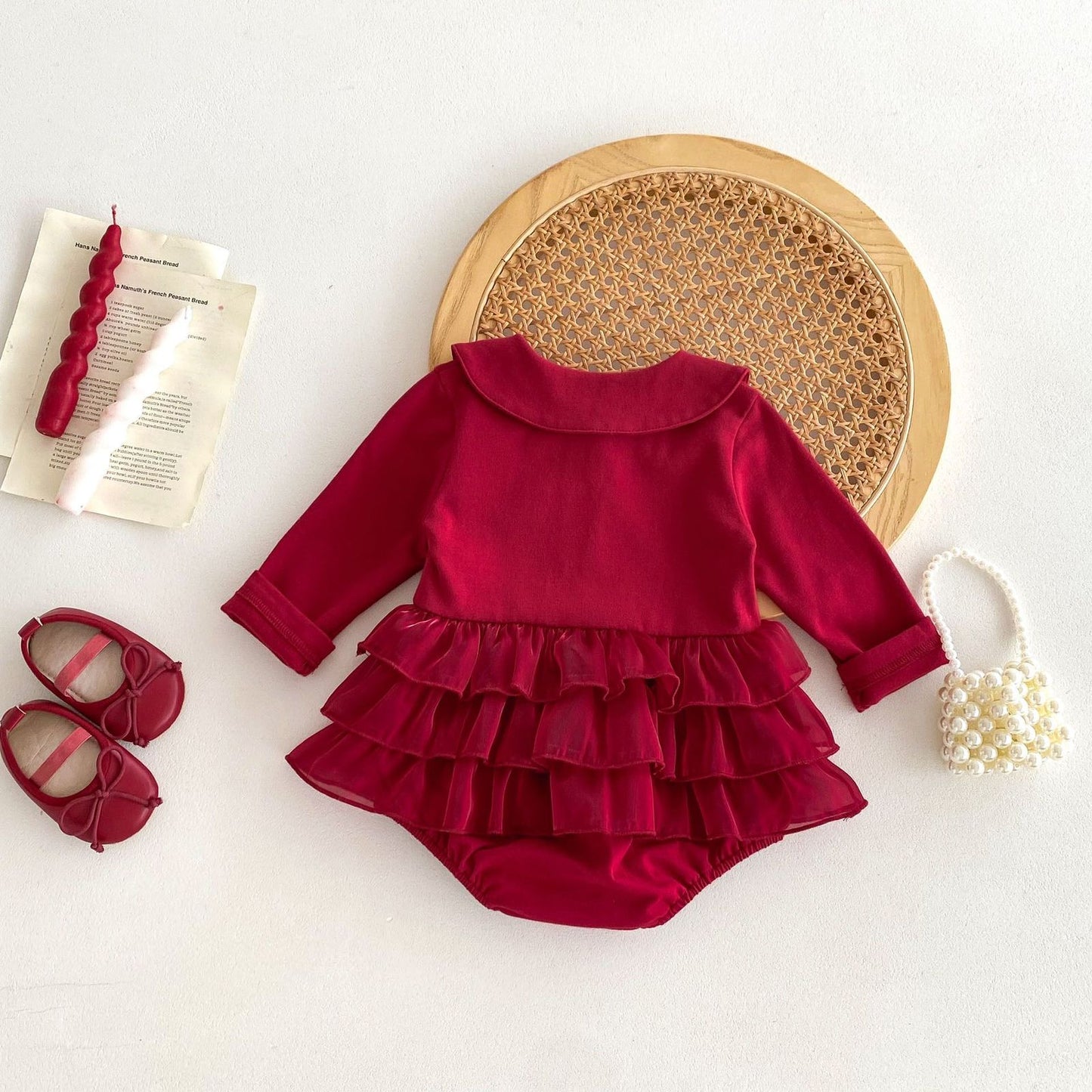 Elegant winter romper frock