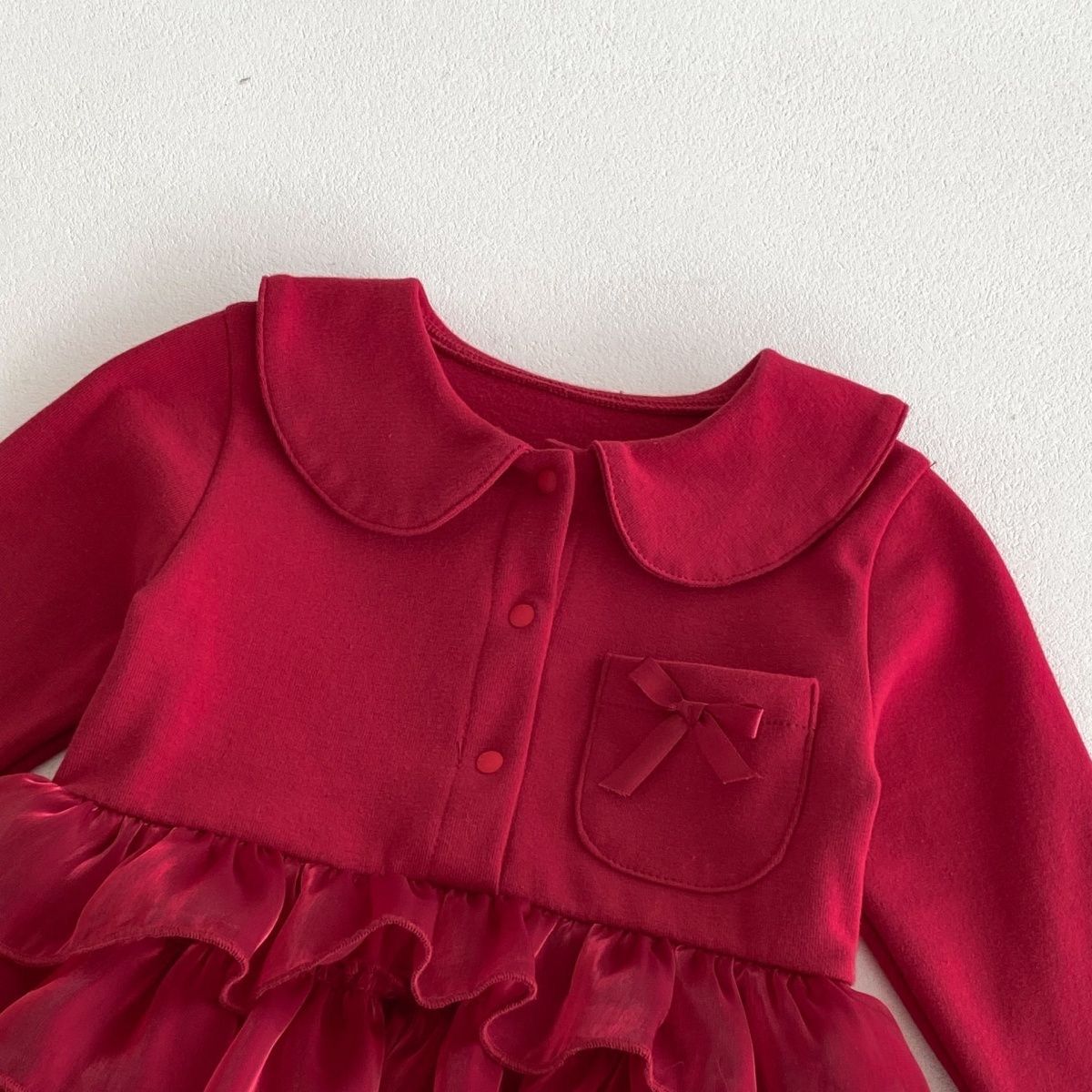 Elegant winter romper frock