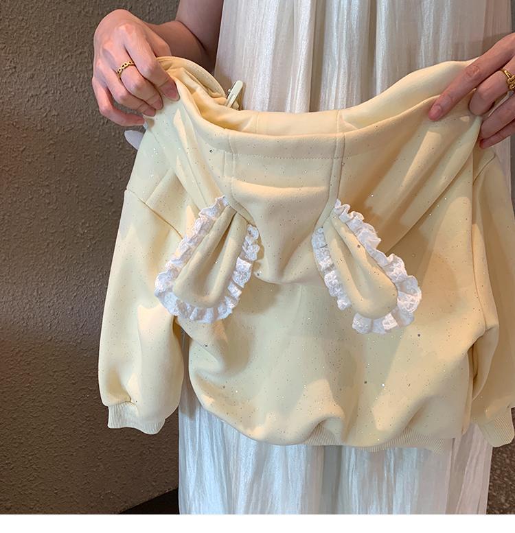 Charming 2 pc bunny Ear track suit