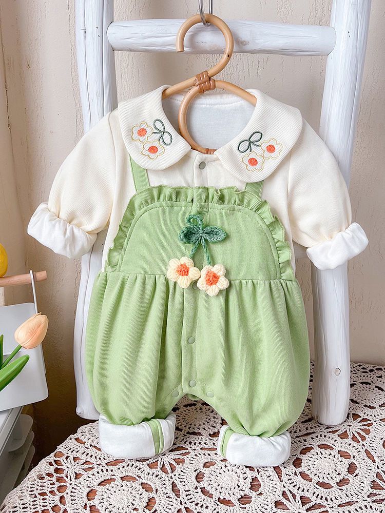 Lilly green romper
