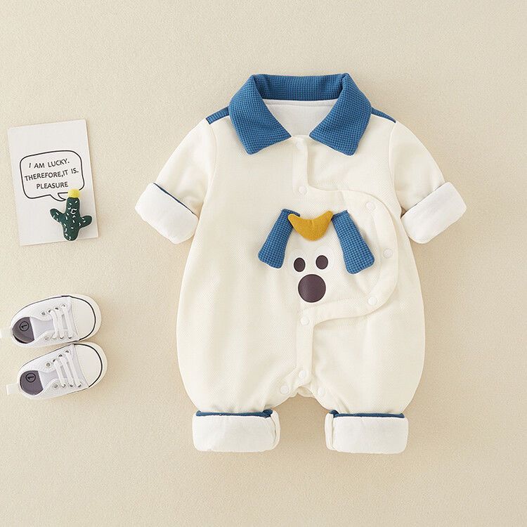 Fleece lined dog romper