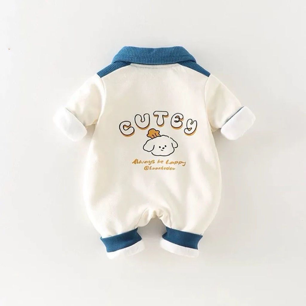 Fleece lined dog romper