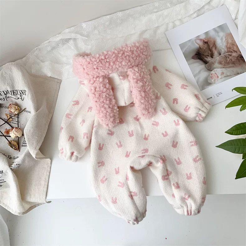 Warm kitty romper without purse