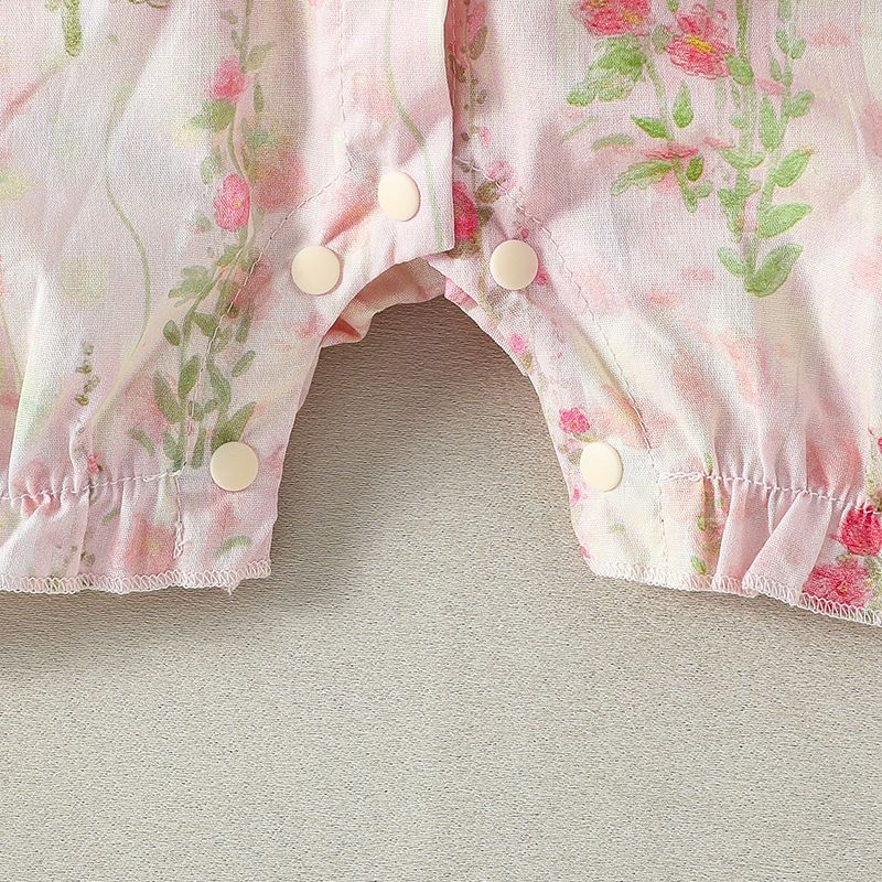Tulip Garden Baby Romper (Pink)