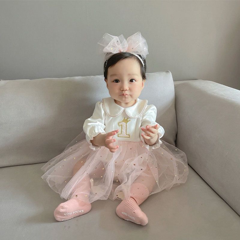 1st Birthday Party dress with Hairband
