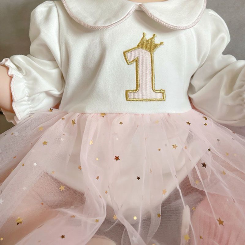 1st Birthday Party dress with Hairband