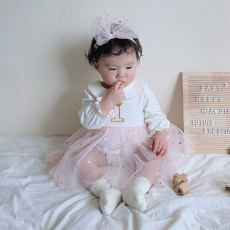 1st Birthday Party dress with Hairband