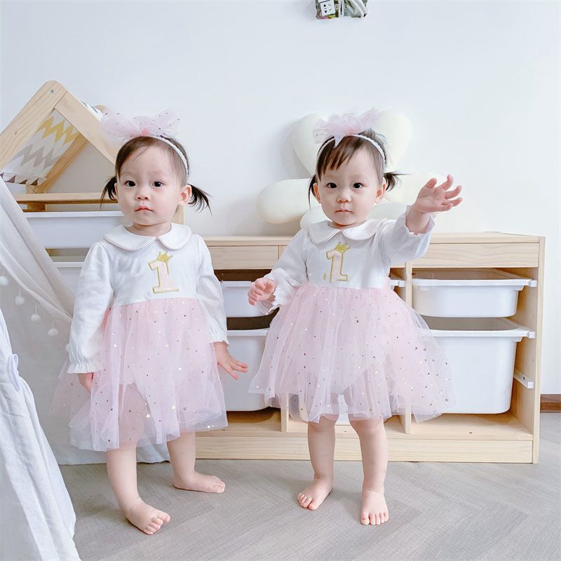1st Birthday Party dress with Hairband