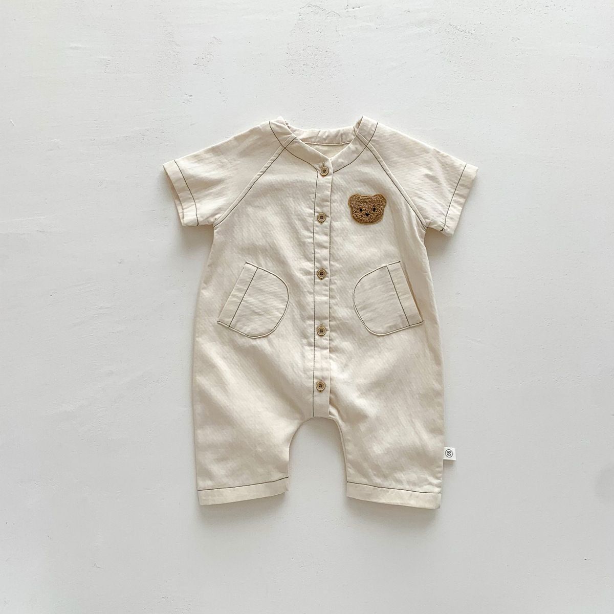 Teddy Elegant Romper (Beige)