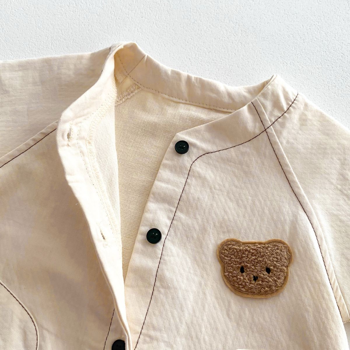 Teddy Elegant Romper (Beige)