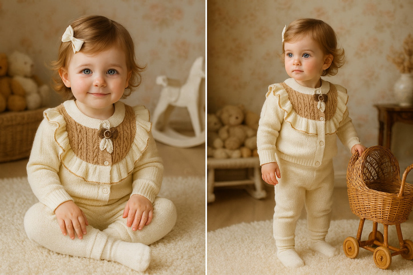 Cream Ruffle Delight