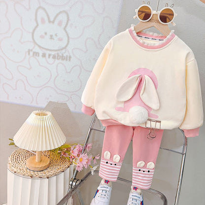 Off white and Pink Track Suit for Kids