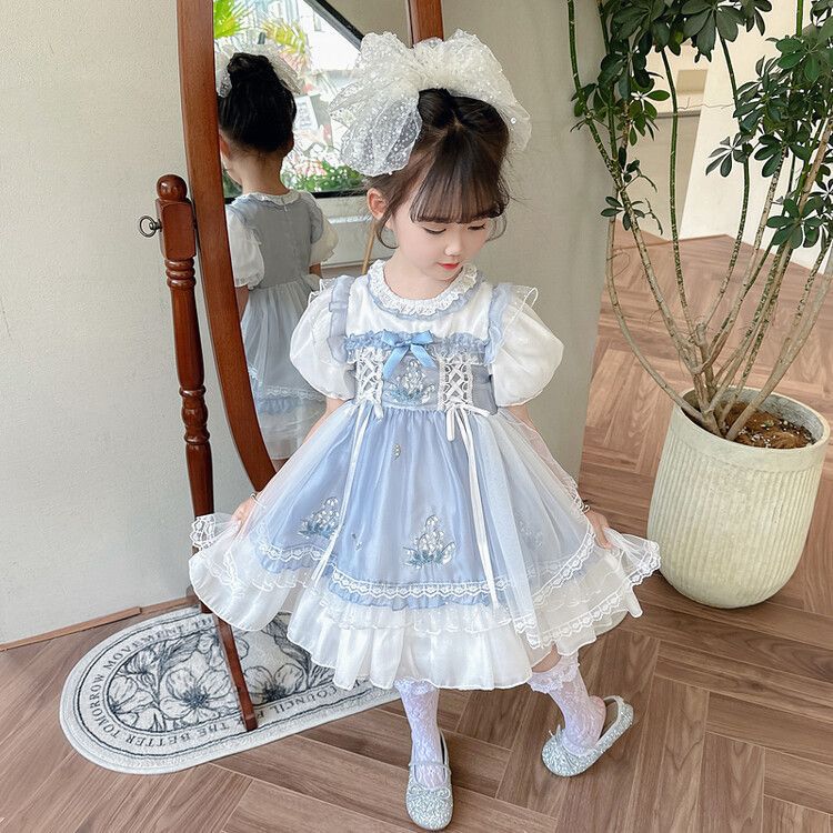 Pure cotton lining Kids Frock