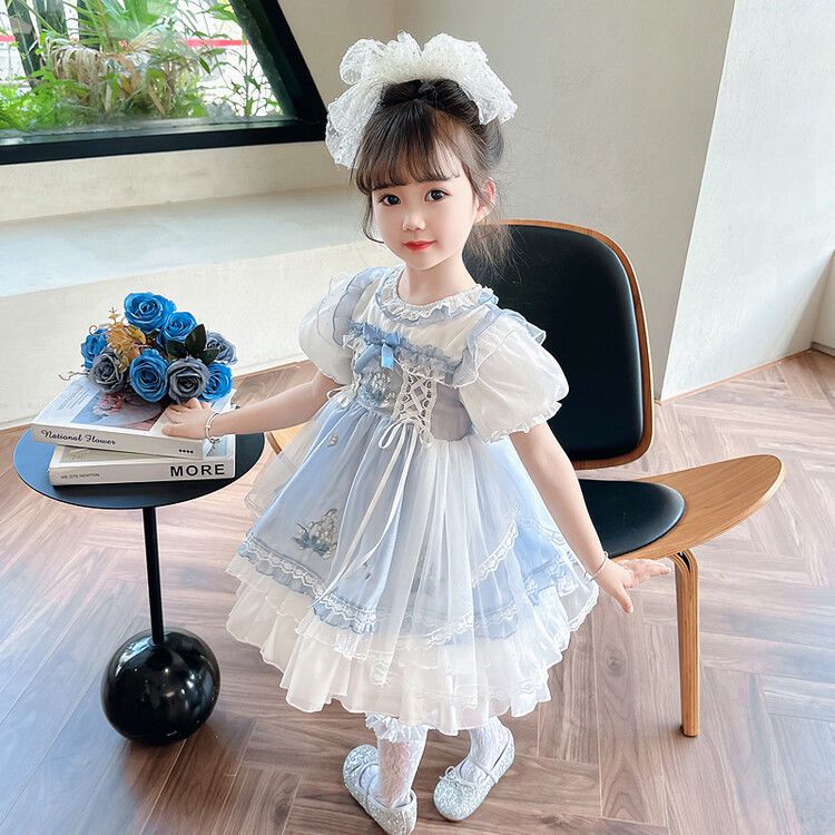 Pure cotton lining Kids Frock
