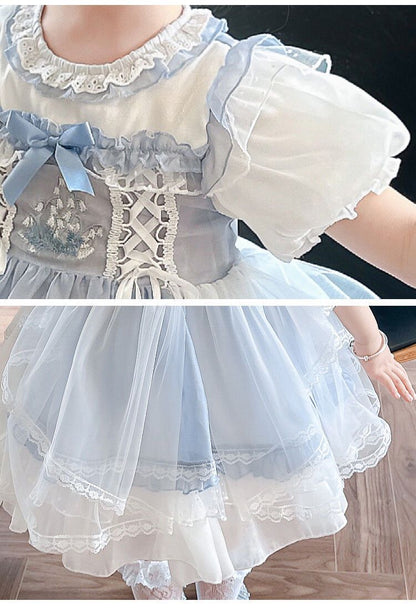 Pure cotton lining Kids Frock