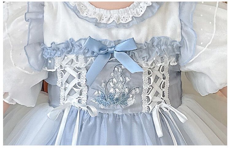 Pure cotton lining Kids Frock