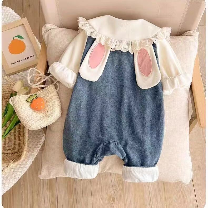 Denim Charm Romper