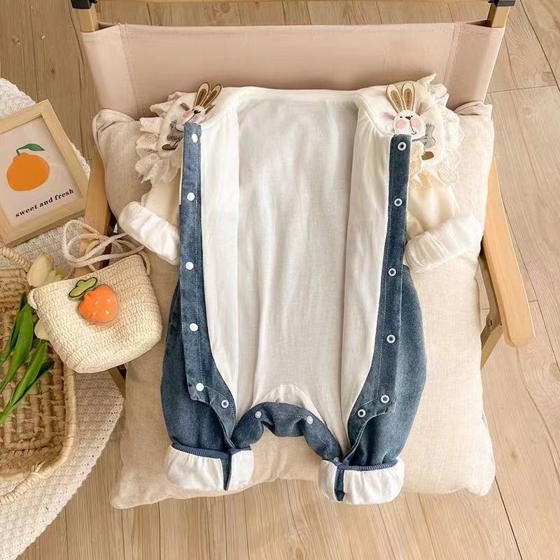 Denim Charm Romper
