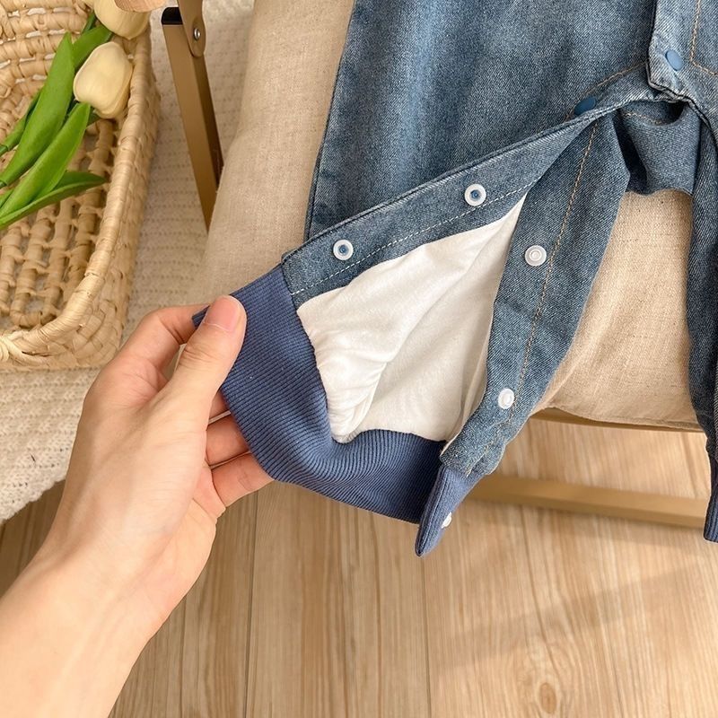 Denim Charm Romper