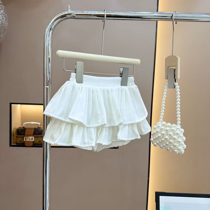 Skirt and Cotton Knitted Shirt
