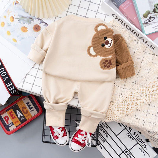 2 PC BEIGE COLOUR BOY SET