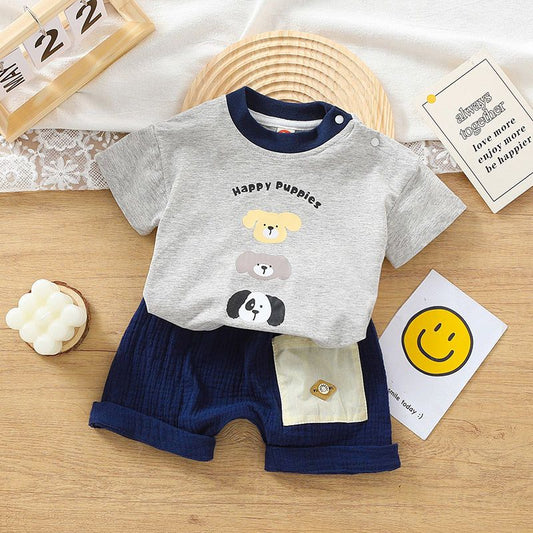 2 PC CUTE SHORT T SHIRT SET
