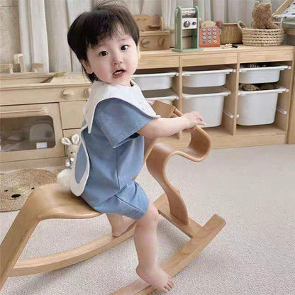 cotton Cute Romper with Pom-pom at the back
