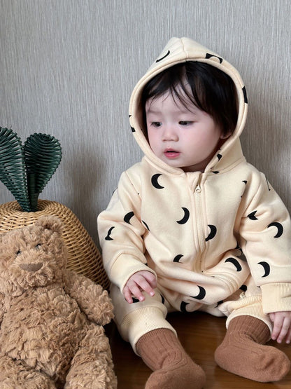 Moon Print Cosy Winter Romper