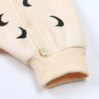 Moon Print Cosy Winter Romper