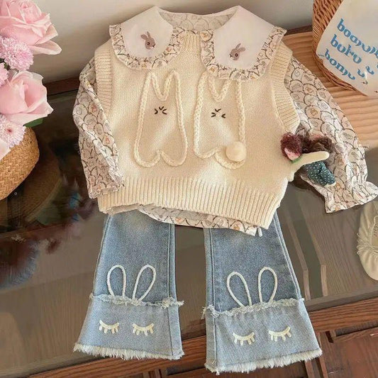 3 pc set for girl semi winter and winter wear Both