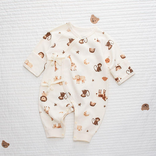 Cute Romper for kids (brown print animal)