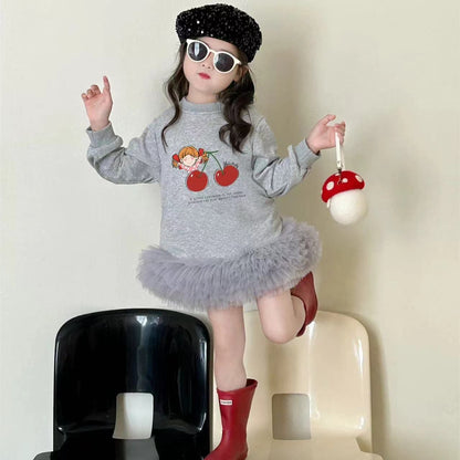 Shirt frill Dress