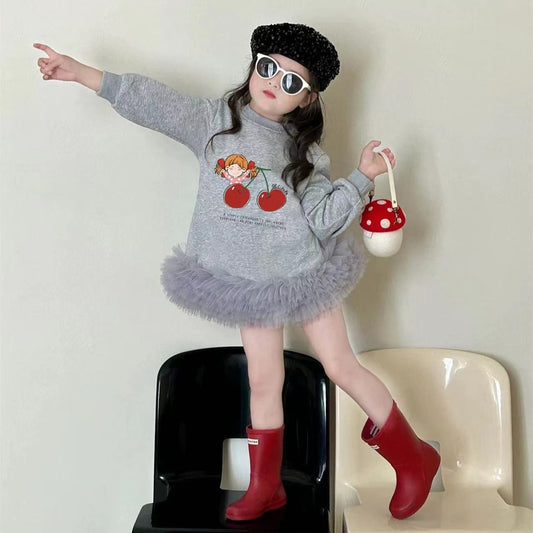 Shirt frill Dress