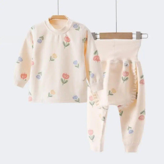 Cute Floral Print 2 pc set