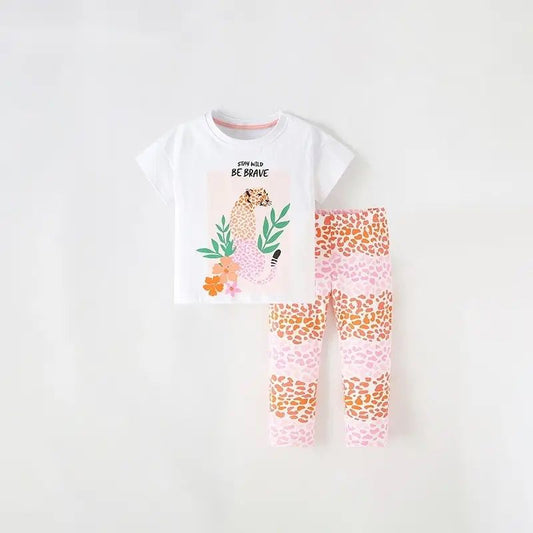 CHEETAH PRINT COTTON SET