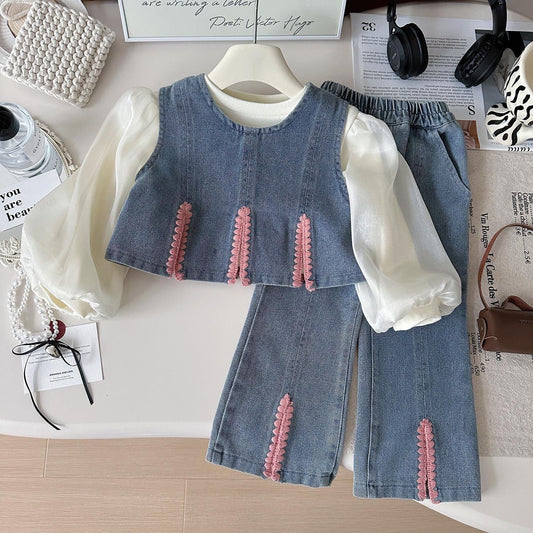 3 pc denim set (very Soft)