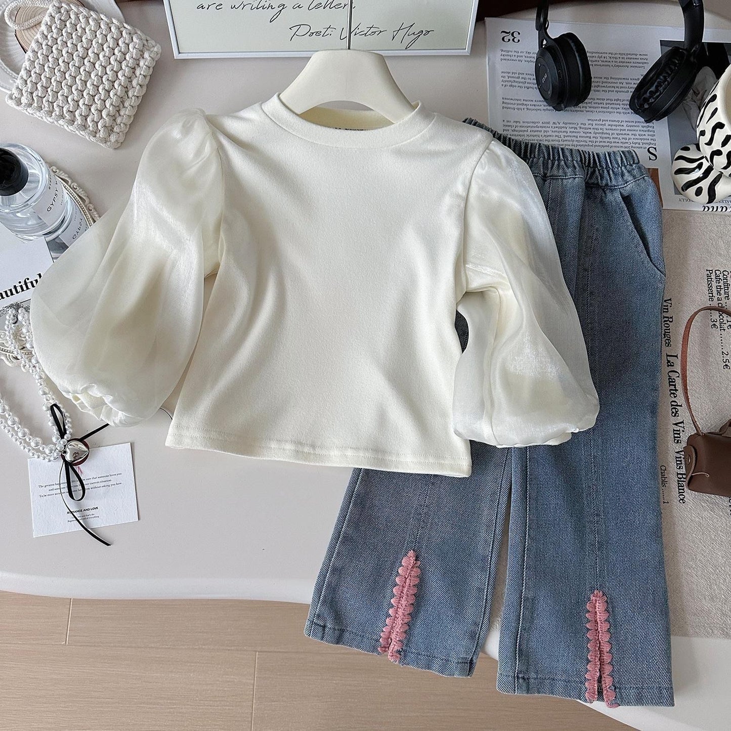 3 pc denim set (very Soft)