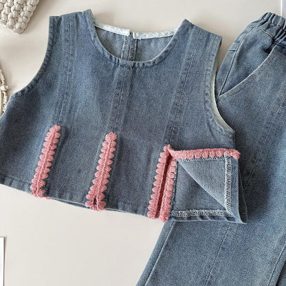 3 pc denim set (very Soft)