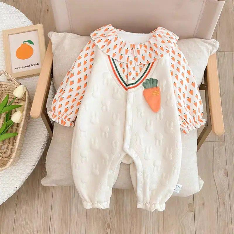 CUTE CARROT ROMPER