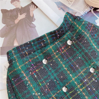 2 pc set coat and skirt with short divider