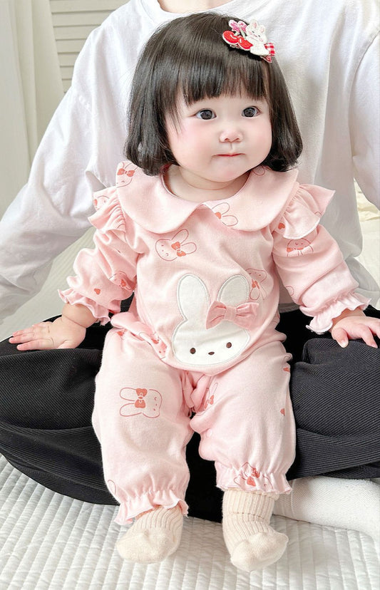 Pink cute Bunny Romper (Cotton)
